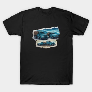 Truck Vintage Since Established Road Trucking Agriculture T-Shirt